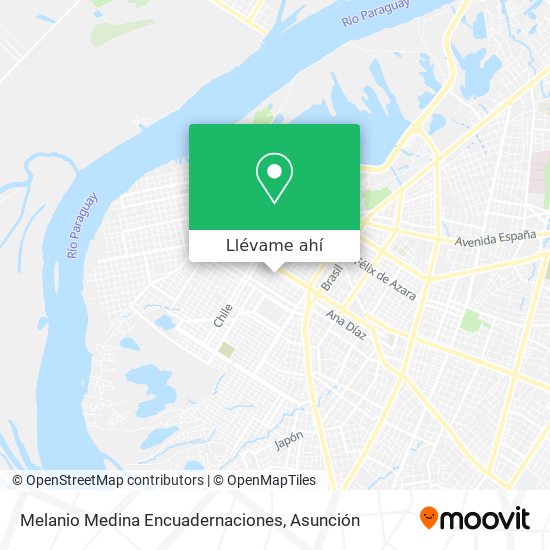 Mapa de Melanio Medina Encuadernaciones