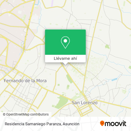 Mapa de Residencia Samaniego Paranza