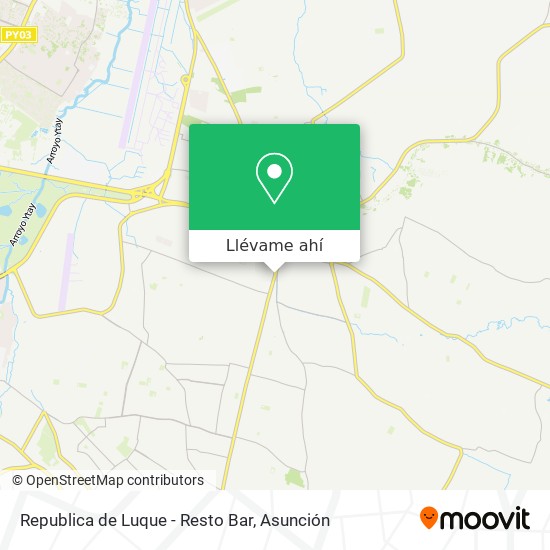 Mapa de Republica de Luque - Resto Bar