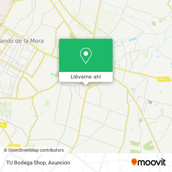 Mapa de TU Bodega Shop