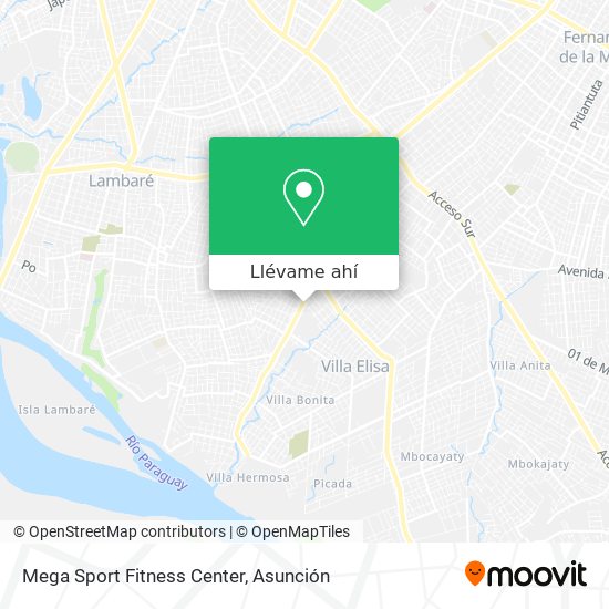 Mapa de Mega Sport Fitness Center