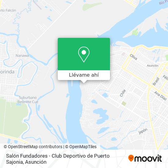 Mapa de Salón Fundadores - Club Deportivo de Puerto Sajonia