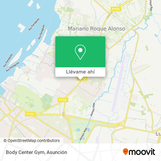 Mapa de Body Center Gym