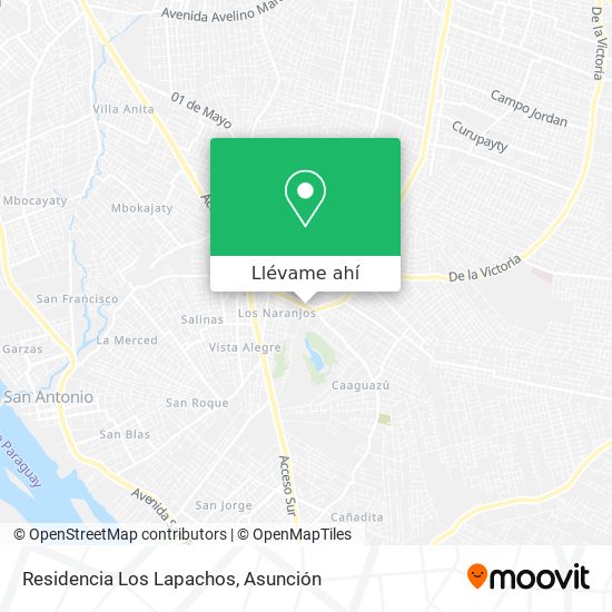 Mapa de Residencia Los Lapachos