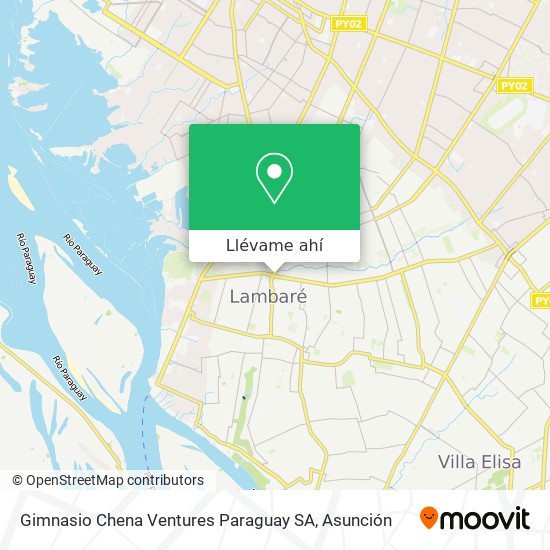 Mapa de Gimnasio Chena Ventures Paraguay SA