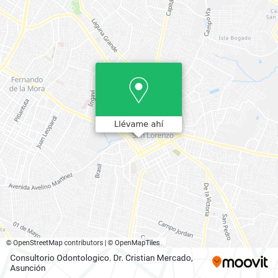 Mapa de Consultorio Odontologico. Dr. Cristian Mercado