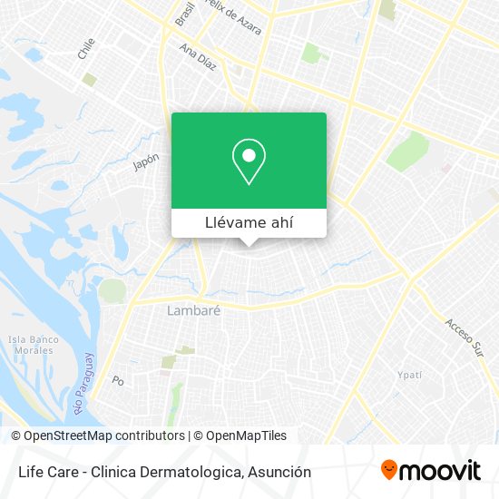 Mapa de Life Care - Clinica Dermatologica