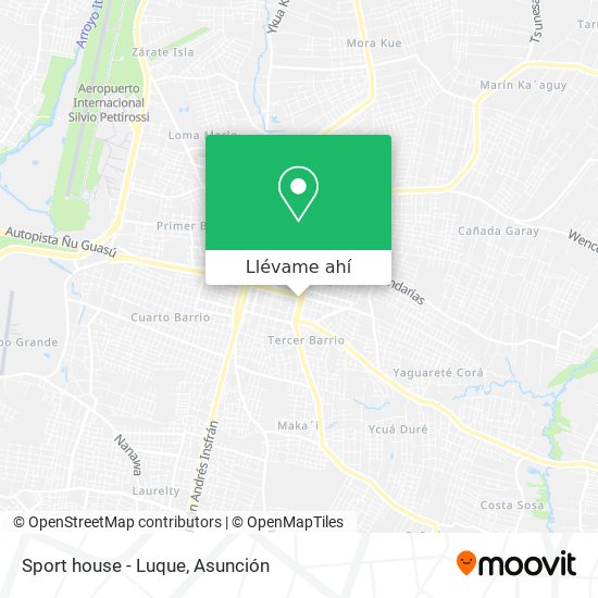 Mapa de Sport house - Luque