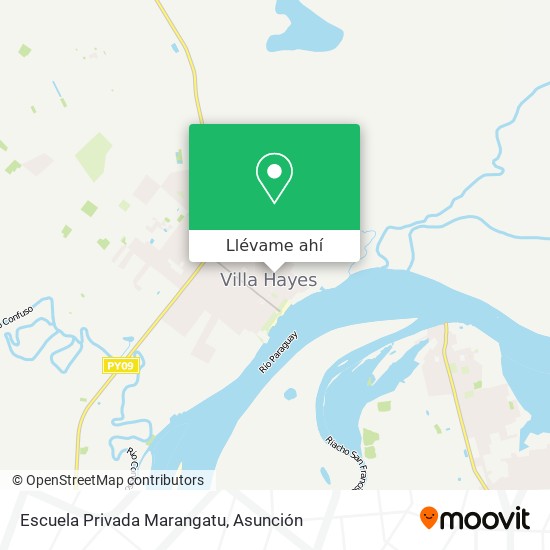 Mapa de Escuela Privada Marangatu
