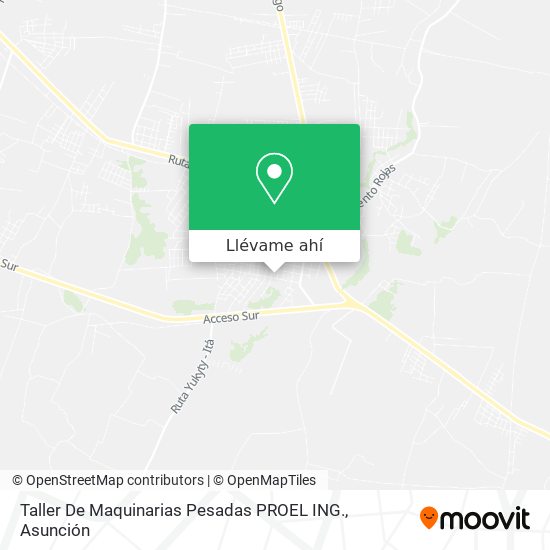 Mapa de Taller De Maquinarias Pesadas PROEL ING.