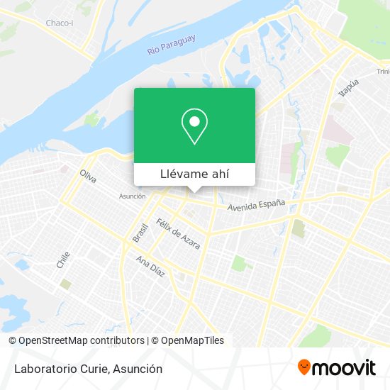 Mapa de Laboratorio Curie
