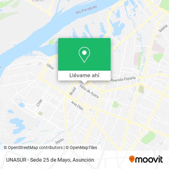 Mapa de UNASUR - Sede 25 de Mayo