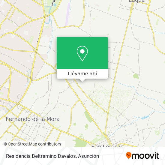 Mapa de Residencia Beltramino Davalos