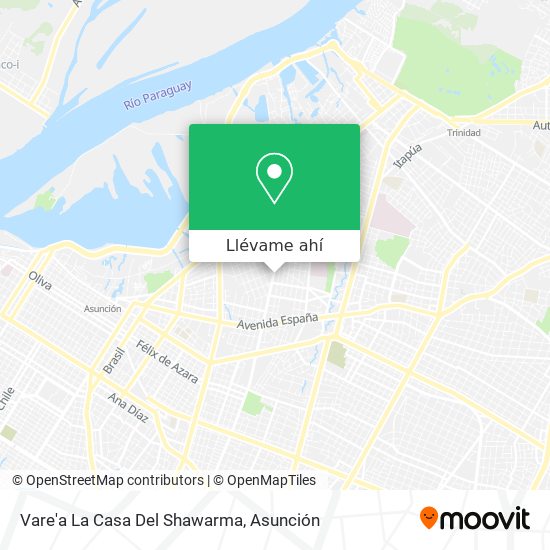 Mapa de Vare'a La Casa Del Shawarma