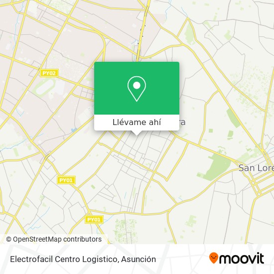 Mapa de Electrofacil Centro Logistico