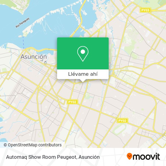Mapa de Automaq Show Room Peugeot