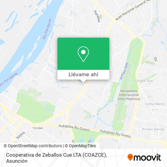 Mapa de Cooperativa de Zeballos Cue LTA (COAZCE)