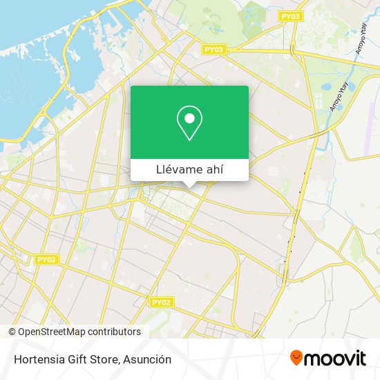 Mapa de Hortensia Gift Store