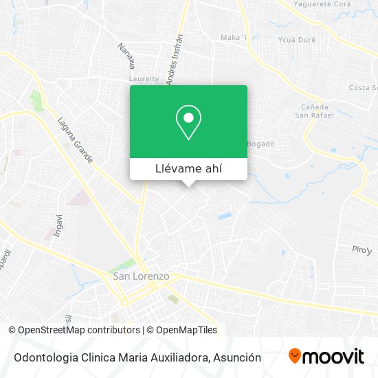 Mapa de Odontologia Clinica Maria Auxiliadora