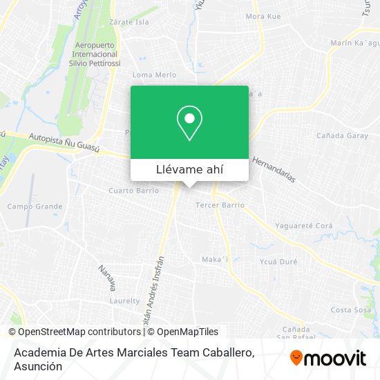 Mapa de Academia De Artes Marciales Team Caballero