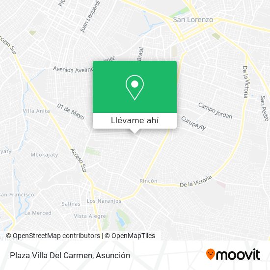 Mapa de Plaza Villa Del Carmen