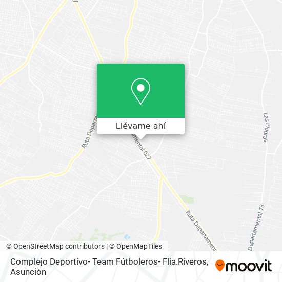 Mapa de Complejo Deportivo- Team Fútboleros- Flia.Riveros