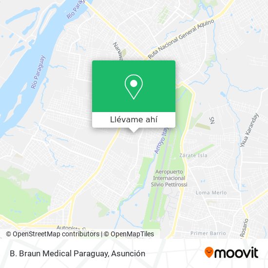 Mapa de B. Braun Medical Paraguay