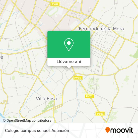 Mapa de Colegio campus school
