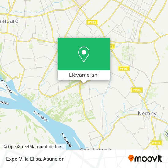 Mapa de Expo Villa Elisa
