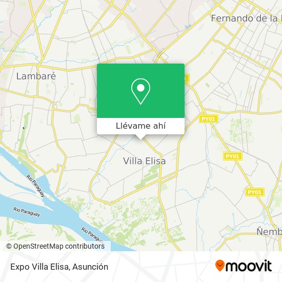 Mapa de Expo Villa Elisa