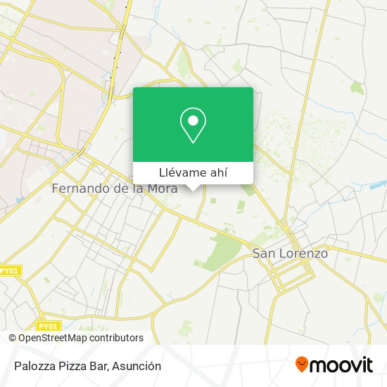 Mapa de Palozza Pizza Bar