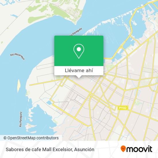 Mapa de Sabores de cafe Mall Excelsior