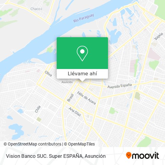 Mapa de Vision Banco SUC. Super ESPAÑA