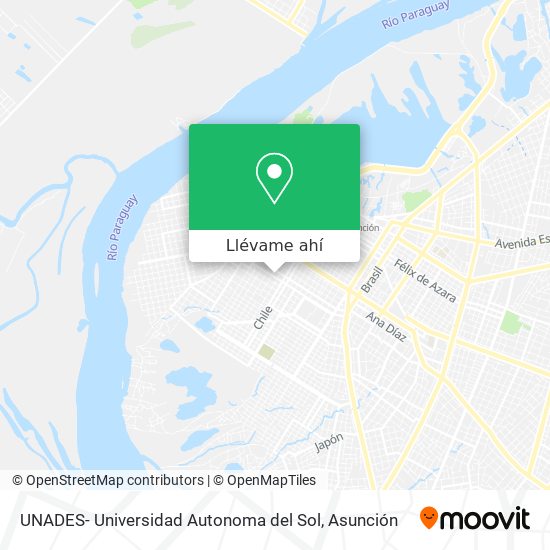 Mapa de UNADES- Universidad Autonoma del Sol