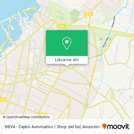 Mapa de BBVA - Cajero Automatico / Shop. del Sol