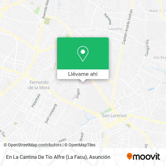 Mapa de En La Cantina De Tio Alfre (La Facu)
