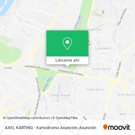 Mapa de AXEL KARTING - Kartodromo Asunción