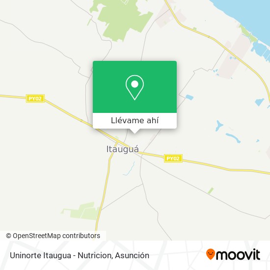 Mapa de Uninorte Itaugua - Nutricion