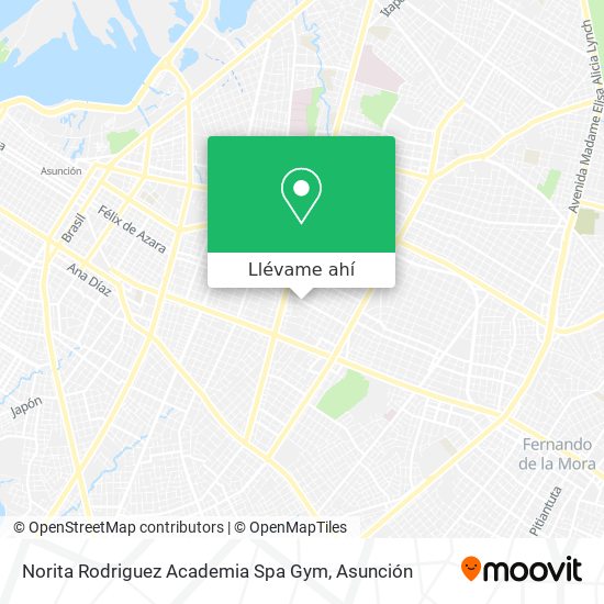 Mapa de Norita Rodriguez Academia Spa Gym