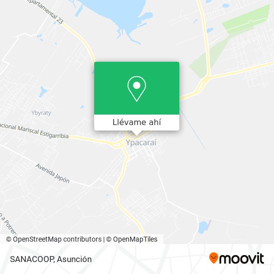 Mapa de SANACOOP