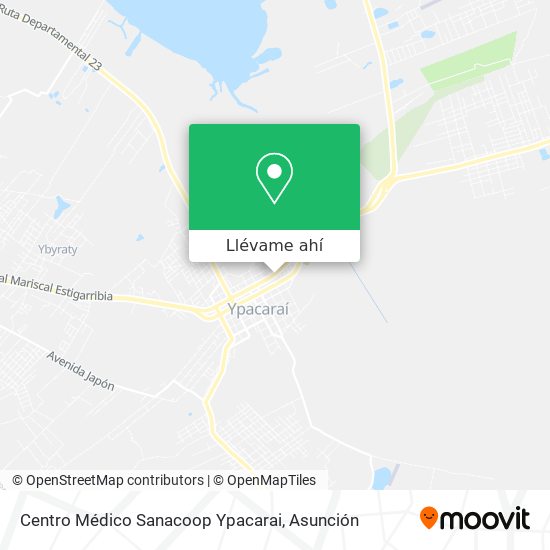 Mapa de Centro Médico Sanacoop Ypacarai