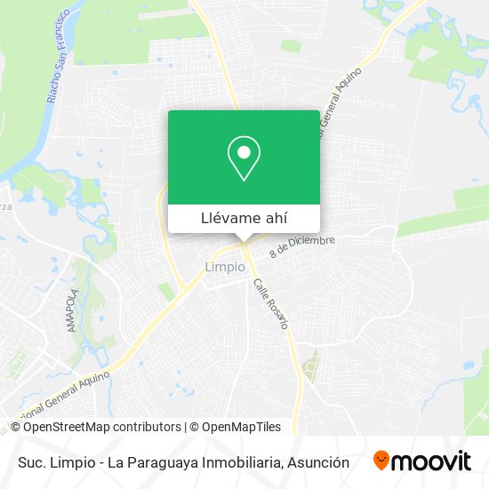 Mapa de Suc. Limpio - La Paraguaya Inmobiliaria