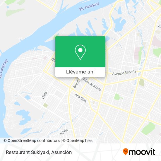 Mapa de Restaurant Sukiyaki