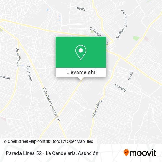 Mapa de Parada Línea 52 - La Candelaria