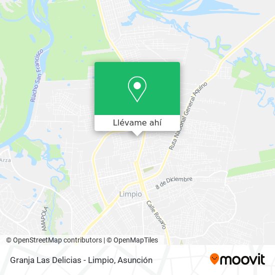 Mapa de Granja Las Delicias - Limpio
