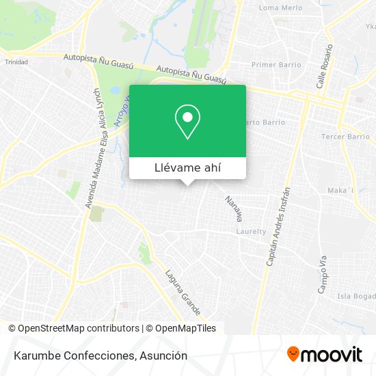 Mapa de Karumbe Confecciones