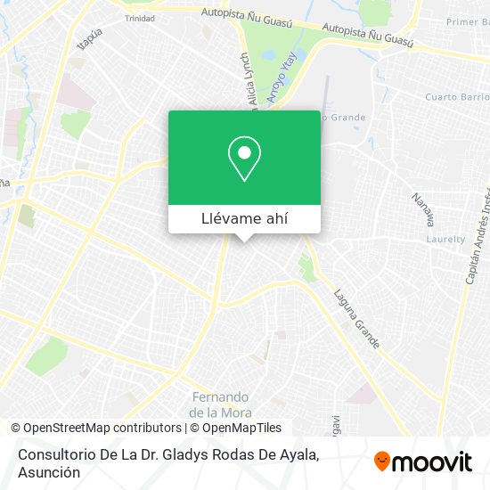 Mapa de Consultorio De La Dr. Gladys Rodas De Ayala