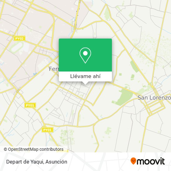 Mapa de Depart de Yaqui