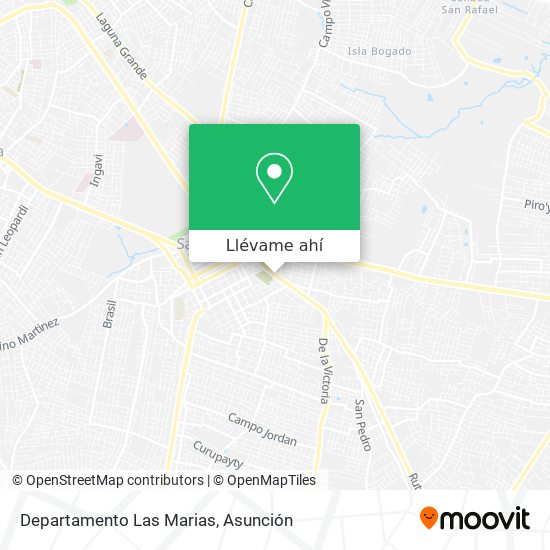 Mapa de Departamento Las Marias