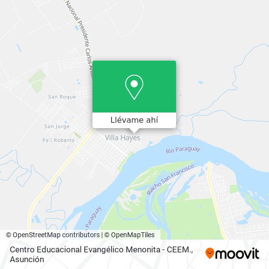 Mapa de Centro Educacional Evangélico Menonita - CEEM.